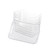 6 PCS Clear Plastic Storage Bin Container Set Pantry & Kitchen Fridge Organizer