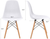 Set of 4 Mid Century Modern DSW Dining Side Chair Wood Metal Legs