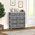 9 Drawers Dresser Farmhouse Bedroom Furniture Storage Chest Organizer Gray White