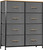 8-Tier Drawers Nightstand Chest Dresser Organizer Storage Bedroom Cabinet Maple