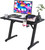 44" Gaming Desk PC Computer Table Office Home Ergonomic Z Shaped Table w/ Hook