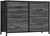 5 Drawer Dresser Storage Organizer Chest Tower Bedroom Living Room Closet Black