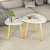 Set of 2 End Table Sofa Side Table Living Room White