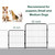 8-Panel Dog Playpen Metal Fence - 32" Indoor/Outdoor Puppy Exercise Pen