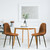 4 Dining Chairs High Back Metal Legs Modern Kitchen