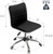 Mid Back Task Chair Low Back PU Leather Swivel Office Chair Vanity Chair 2 Pack