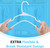 100 Pack Plastic Hangers Clothes Heavy Non Slip Hangers with Double Hooks