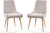 Accent Chair with Wood-tone Metal Legs for Bedroom Living Room ( 2 Pack )