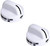 8273104 White Top Burner Knob Compatible with Whirlpool Range ( 4 - Pack )