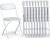 4/10 Pcs Plastic Folding Chairs Stackable Wedding Party Camping Dining Seats Home