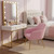 2 Pack Velvet Accent Chair w/Gold Legs, Upholstered Vanity Chair for Bedroom Living Room