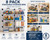 8 Packs Lightweight Stackable Storage Bin 24 Quart Clear Organizer for Home Use