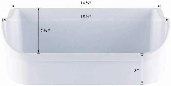 Gallon Door Bin White Compatible with Frigidaire Refrigerator PS430121 240356401