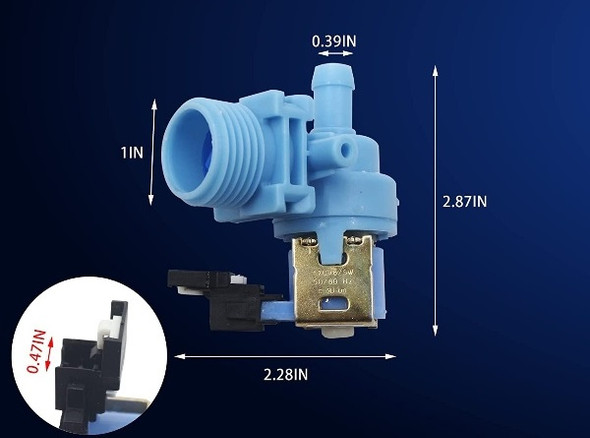 Inlet Valve Compatible with Whirlpool W10648041 AP5802887 PS8760080
