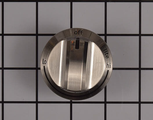 Control Knob Stainless Steel Color Compatible with Frigidaire 5304525746