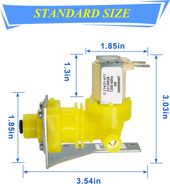 Freezer Inlet Valve Compatible with IH9120 Manitowoc Ice Machine 000008487 Valve