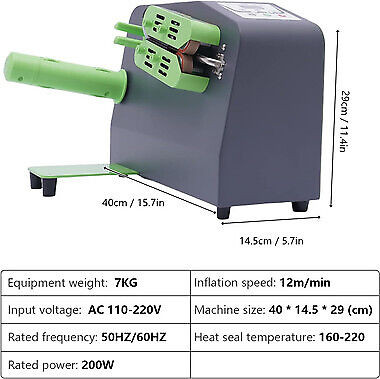 110V Air Pillow Maker - Air Cushion Bubble Packaging Machine for Shipping