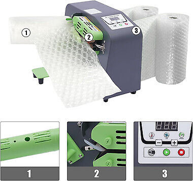 110V Air Pillow Maker - Air Cushion Bubble Packaging Machine for Shipping