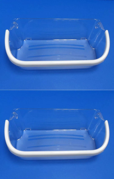 241808205 Compatible with Frigidaire / Electrolux Refrigerator Door Bin 241808205 Clear ( 2 Pack )