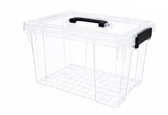 8 Packs Lightweight Stackable Storage Bin 24 Quart Clear Organizer for Home Use