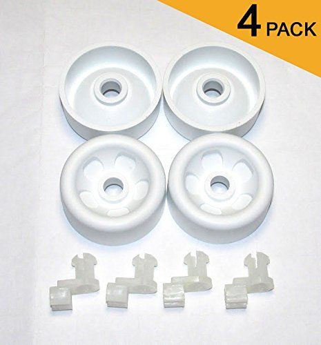 4-Pack WD12X271 GE DISHWASHER RACK ROLLER & AXLE KIT / AP2039084 PS259136