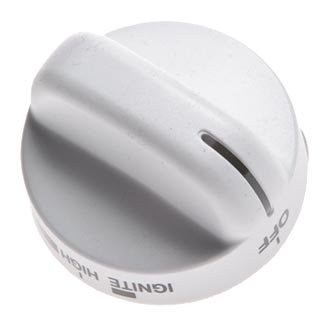 8273104 White Top Burner Knob Compatible with Whirlpool Range
