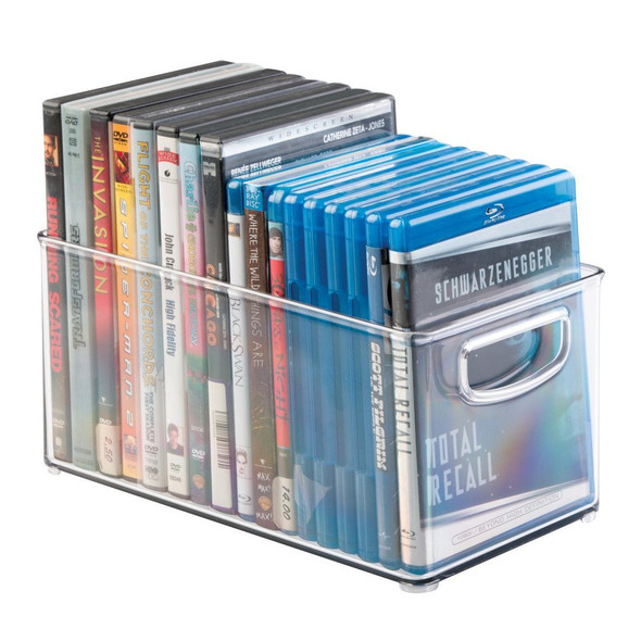 Home Kitchen Organizer Bin Compatible with Pantry, Refrigerator, Freezer & Storage Cabinet, 10" x 5" x 6", Clear