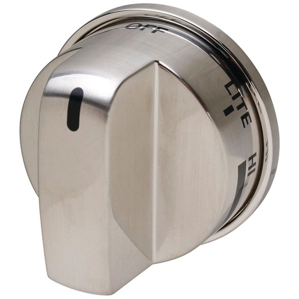 Burner Knob SS Brushed Nickle Compatible with LG Range PS3534129 EBZ37189611