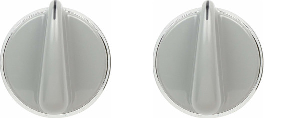 Knob And Clip ( 2 Pieces ) Compatible with GE Dryer WH01X10462