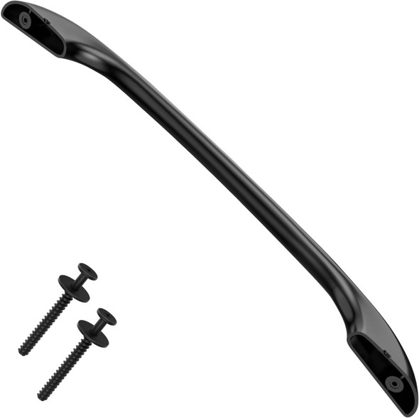 Black Handle Compatible with Frigidaire Kenmore Wall 5304458312 with 2 Screws