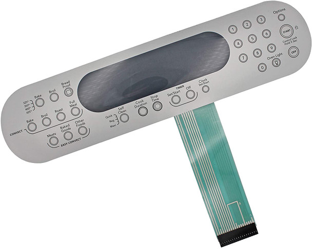 Switch Membrane No Metal Plate Compatible with Whirlpool Range 9756559ES