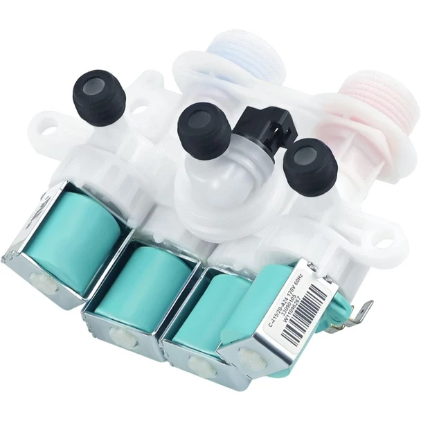 Washer Water Inlet Valve Compatible with Whirlpool W11165546 W11096267
