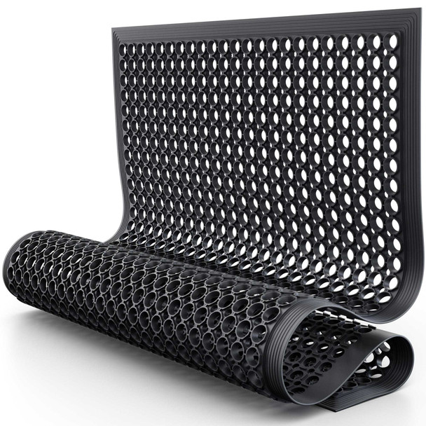 Heavy Duty Anti-Fatigue Floor Mat Black Commercial Non-Slip Indoor Outdoor