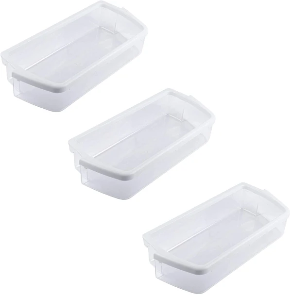 Door Shelf Bin Compatible with Whirlpool Refrigerator W10321304 ( 3 Pcs )