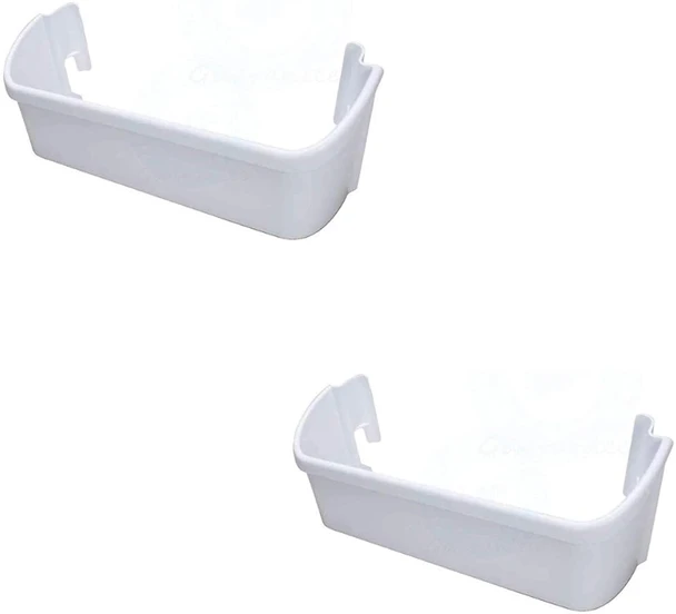 Lower Door Bin White Compatible with Frigidaire Refrigerator 240323001 ( 2 Pcs )