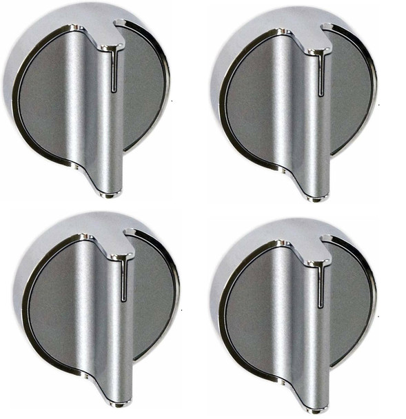 Surface burner knob Compatible with Whirlpool Range W10828837 ( 4 Pack )