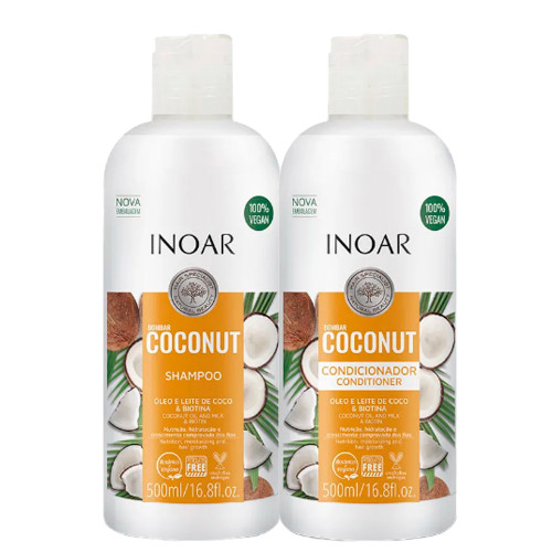 Inoar Coconut Shampoo + Conditioner Combo 500ml