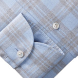 EB-HERRINGBONE PLAID FLANNEL LUX. SHIRT