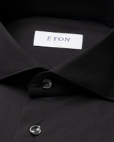 ETON - BLACK SEMI SOLID 4 WAY STRETCH