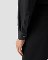 ETON - BLACK SEMI SOLID 4 WAY STRETCH