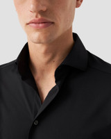 ETON - BLACK SEMI SOLID 4 WAY STRETCH