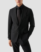 ETON - BLACK SEMI SOLID 4 WAY STRETCH