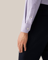 ETON -LT PURPLE MICRO CHECK KING TWILL SHIRT