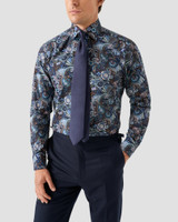 ETON -Motif Signature Twill Shirt ETON -Motif Signature Twill Shirt