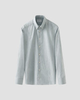 ETON-LIGHT GREEN HOUNDSTOOTH FINE TWILL SHIRT