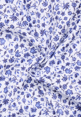 ETERNA 1863-FLORAL BLUE PRINTED TWILL SHIRT