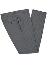 AE -VBC DOUBLE BREAST PEAK LAPEL GREY /WHITE STRIPE SUIT
