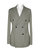 AE-REDA DOUBLE BREAST L.GREEN PEAK LAPEL SUIT
