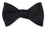R.HANAUER -FORMAL BLACK FAILLE BOWTIE SELF TIE