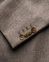 ETON - WOOL FLANNEL SOFT JACKET -BEIGE ETON - WOOL FLANNEL SOFT JACKET -BEIGE